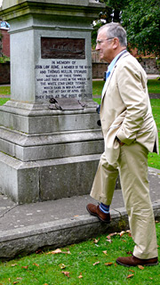 Christopher Ward Visits Jock's memorial at Dumfries