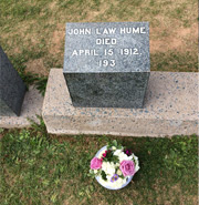 Jock's grave in Halifax, Nova Scotia